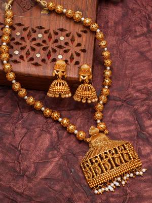 multicolor Traditinal Gold Plated Alloy Necklace 1
