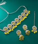 multicolor Traditinal silver Plated Alloy Necklace