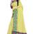 Yellow woven art silk saree with blouse