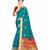 rama green banarasi silk woven saree with blouse