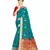rama green banarasi silk woven saree with blouse