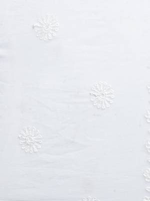 White Chiffon Embroidered Dupatta 4