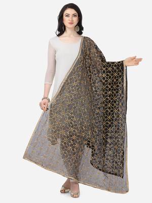 Black Net Gota Patti Dupatta 1