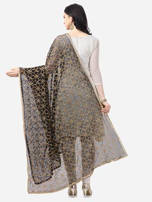 Black Net Gota Patti Dupatta 2