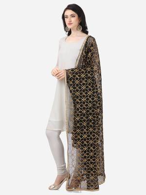 Black Net Gota Patti Dupatta 3