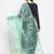 Sea Green Organza Heavy Embroidered Dupatta