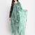 Sea Green Organza Heavy Embroidered Dupatta