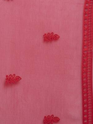 Maroon Chiffon Heavy Embroidered Dupatta 4