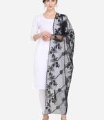 Black Net Embroidered Dupatta