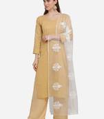 White Net Embroidered Dupatta