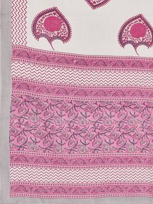 Vbuyz Women's Pink Gota Patti Work Cotton Straight Stitched Kurta Pant With Dupatta 9