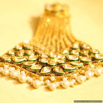 White Zircon   Maang-Tikka 3