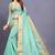 olive Cotton woven saree with blouse