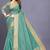 Green Cotton woven saree with blouse