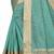 Green Cotton woven saree with blouse