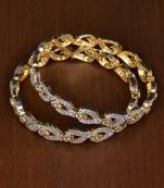 Designer CZ Embellished American Diamond Bangles BD446