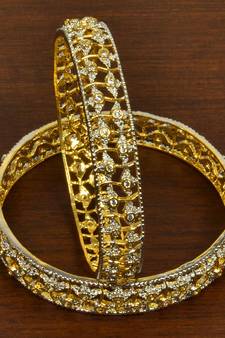 Designer CZ Embellished American Diamond Bangles BD450