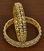 Designer CZ Embellished American Diamond Bangles BD450