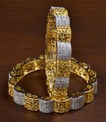 Designer CZ Embellished American Diamond Bangles BD452