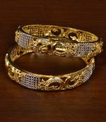 Designer CZ Embellished American Diamond Bangles BD454