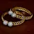 CZ Embellished Gold and Silver Plated American Diamond Bangles BD458