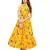 Yellow  floral printed Gown