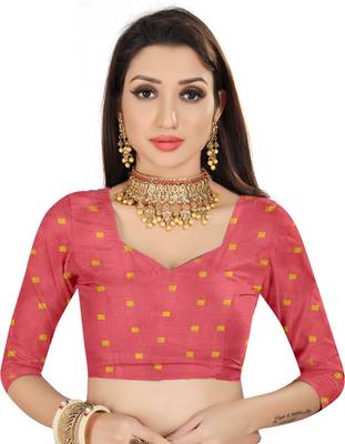 Yellow Cotton woven saree with blouse 5