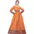 Orange plain rayon kurtas-and-kurtis