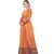 Orange plain rayon kurtas-and-kurtis