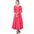 Pink printed rayon kurtas-and-kurtis