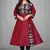 Maroon printed cotton kurti