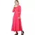 Pink printed rayon kurtas-and-kurtis
