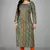 Green printed cotton kurti
