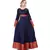 Blue plain rayon kurtas-and-kurtis