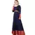 Blue plain rayon kurtas-and-kurtis