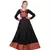 Black plain rayon kurtas-and-kurtis