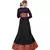 Black plain rayon kurtas-and-kurtis