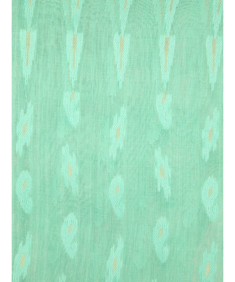 Green Pure Cotton Hand Woven Saree Without Blouse