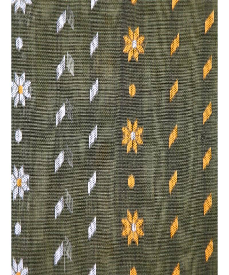 Green Pure Cotton Hand Woven Saree Without Blouse