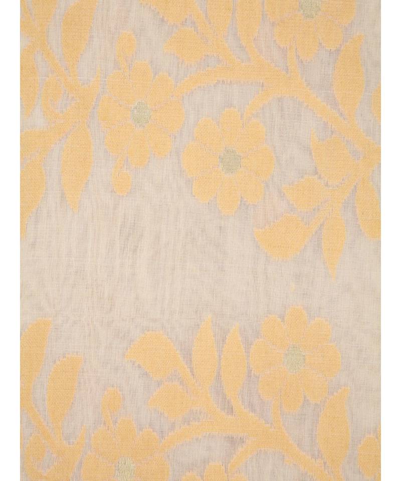 Beige Pure Cotton Hand Woven Saree Without Blouse