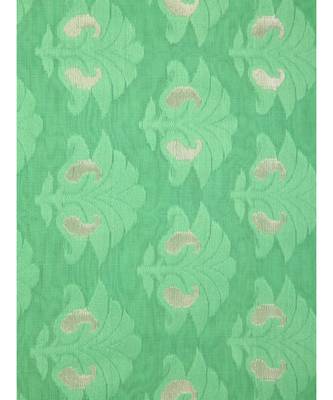 Green Pure Cotton Hand Woven Saree Without Blouse 4