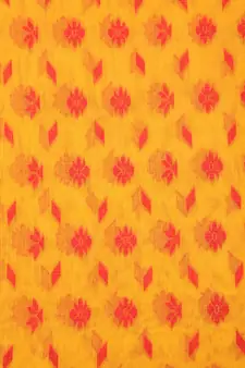 Yellow Pure Cotton Hand Woven Saree Without Blouse