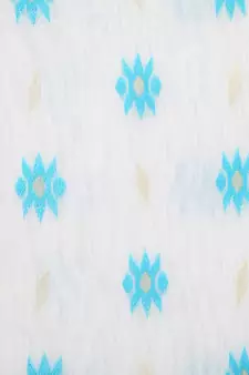 White Pure Cotton Hand Woven Saree Without Blouse