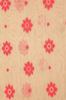 Beige Pure Cotton Hand Woven Saree Without Blouse