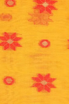 Yellow Pure Cotton Hand Woven Saree Without Blouse