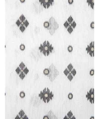 White Pure Cotton Hand Woven Saree Without Blouse 4
