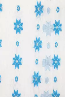 White Pure Cotton Hand Woven Saree Without Blouse