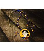 Multicolor metallic Brass   Necklace   pair of earrings & free gift