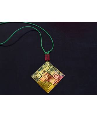 Multicolor metallic Brass   Necklace   free gift 1