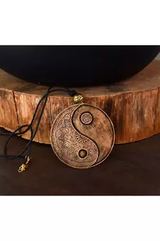 Brown metallic Copper   Necklace   free gift